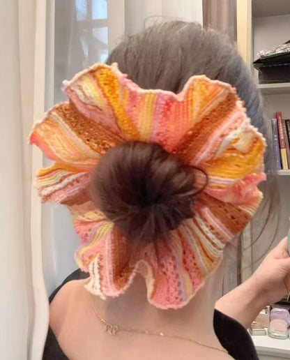 Esther Delicate Knit Scrunchie Duo