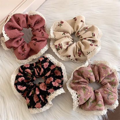 Elodie Lace Garden Scrunchie