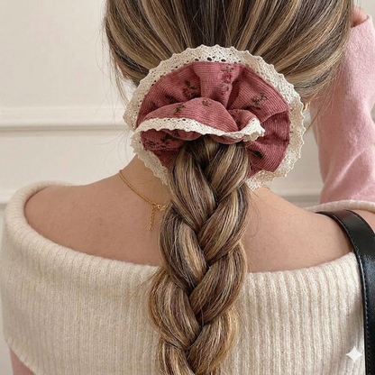 Elodie Lace Garden Scrunchie