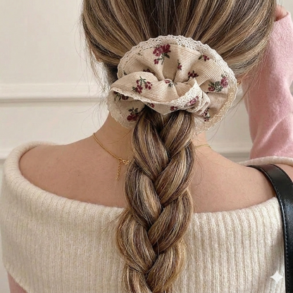 Elodie Lace Garden Scrunchie