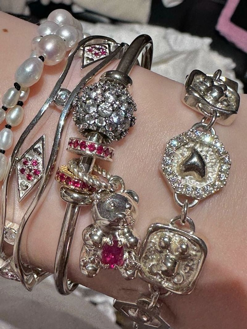 Luma Ruby Bear Charm Necklace