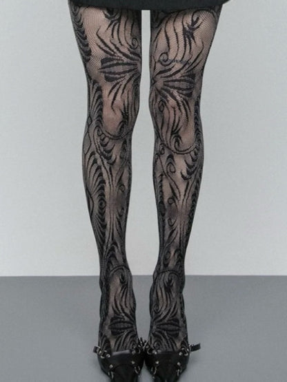 Lilith Baroque Sheer Tights