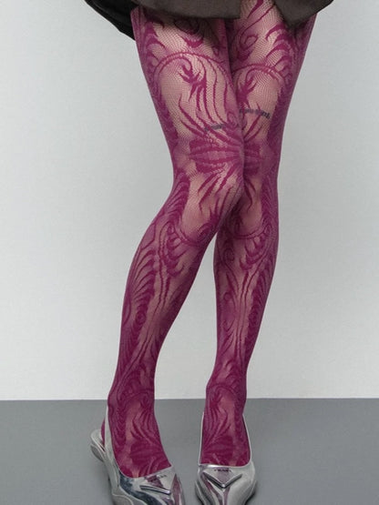 Lilith Baroque Sheer Tights