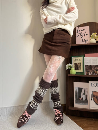Ingrid Frost Fair Isle Legwarmer