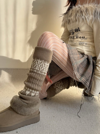 Ingrid Frost Fair Isle Legwarmer