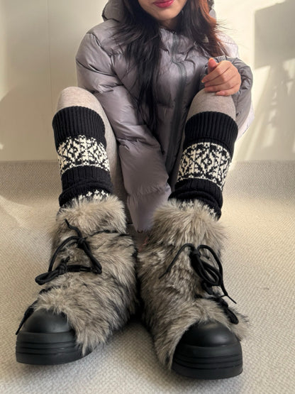 Ingrid Frost Fair Isle Legwarmer