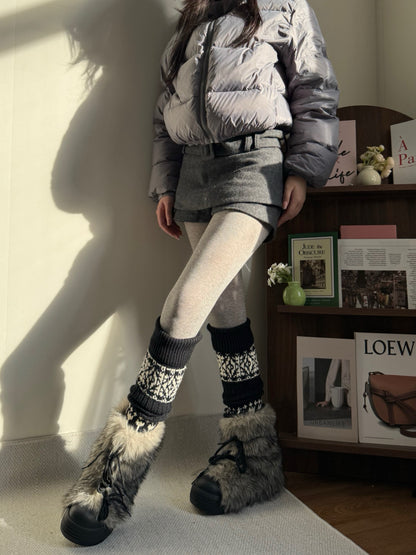 Ingrid Frost Fair Isle Legwarmer