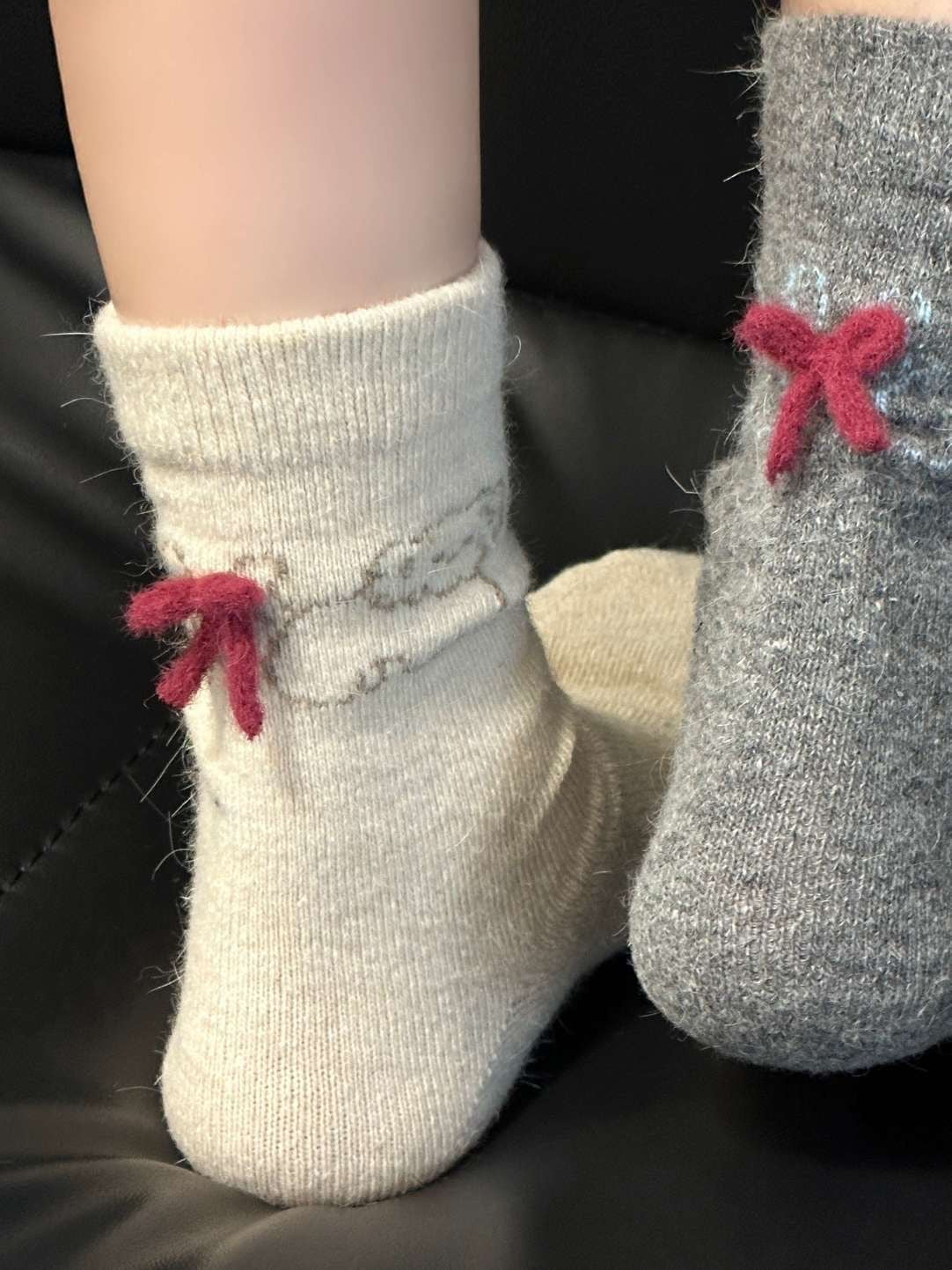 Aria Bow Pup Socks Set