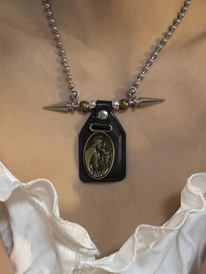 Maria Leather Necklace