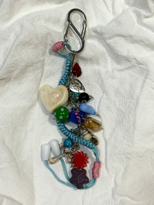 Poppy Blue Ocean Style Bag Charm