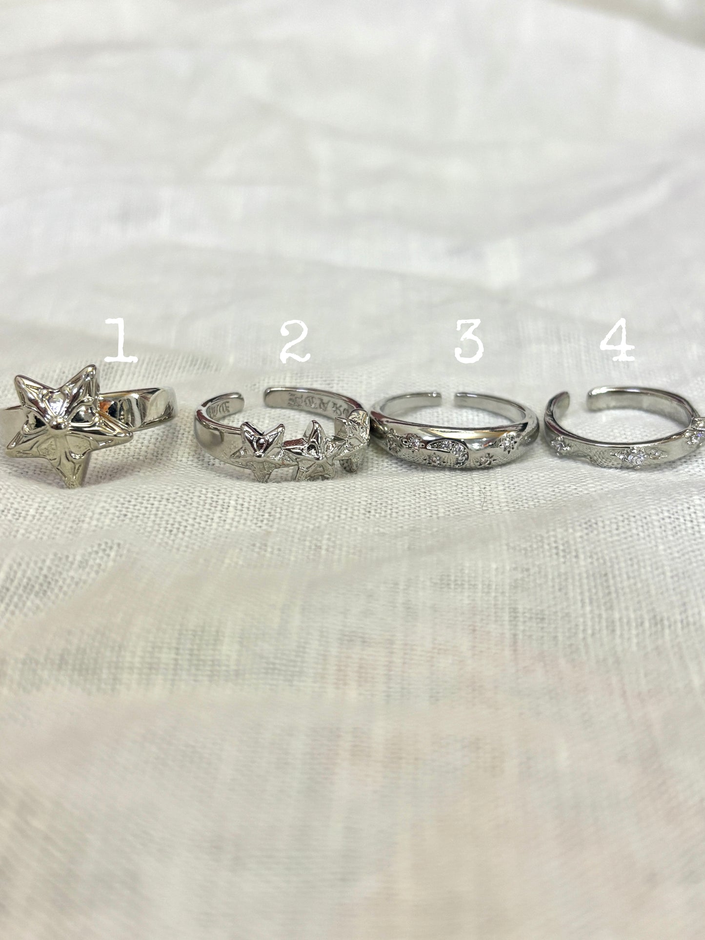 Lyra Star Ring Set