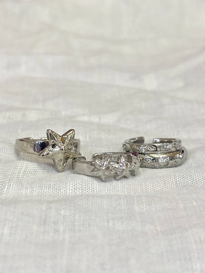 Lyra Star Ring Set