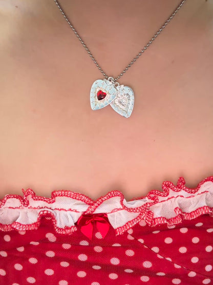 Mia Strawberry Heart Necklace