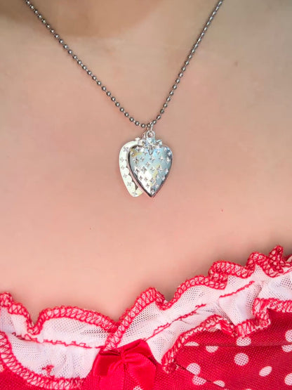 Mia Strawberry Heart Necklace