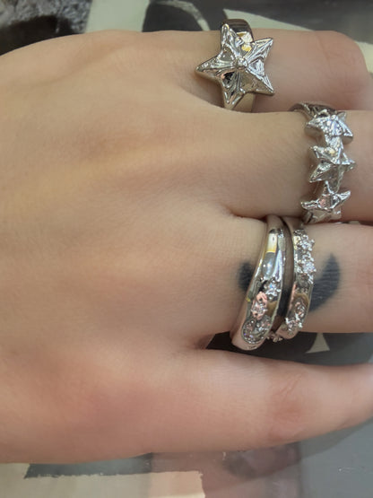Lyra Star Ring Set