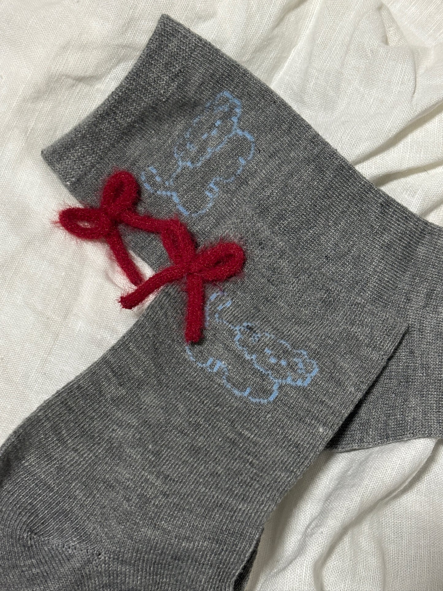 Aria Bow Pup Socks Set