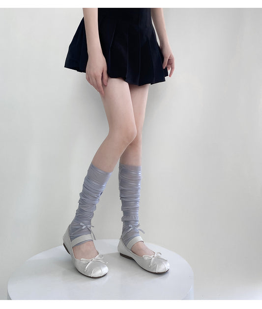 Cassandra Silky Bow Legwarmers