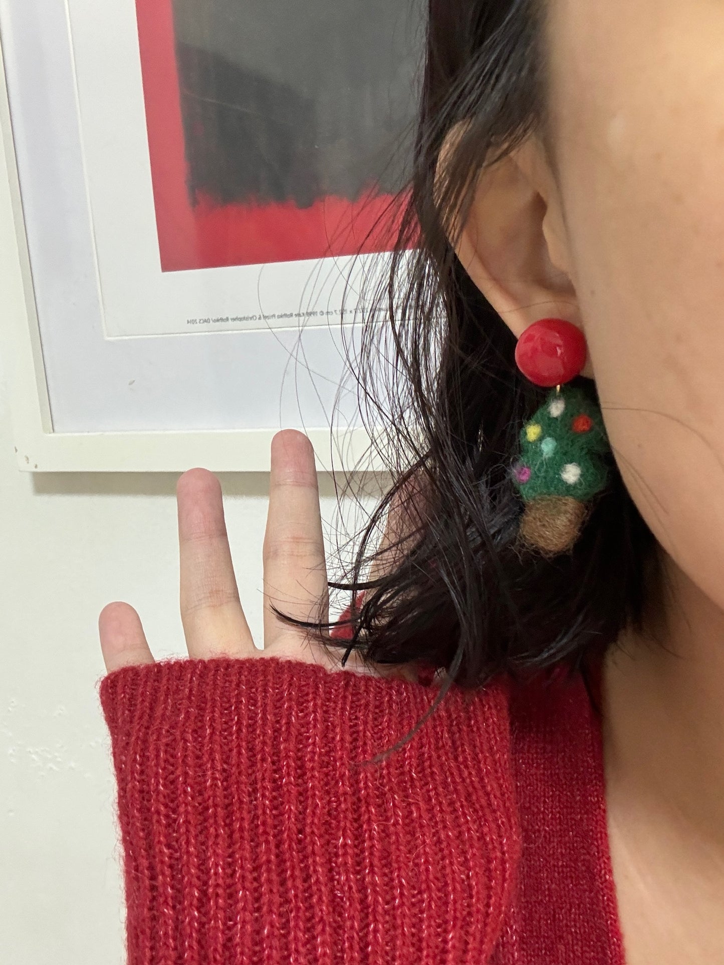 Lumi Wool Felt Holiday Earrings