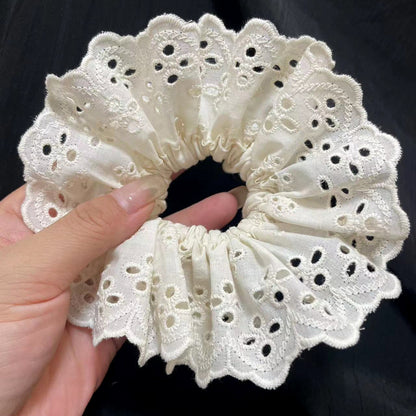 Elise Romantic Lace Hair Scrunchie